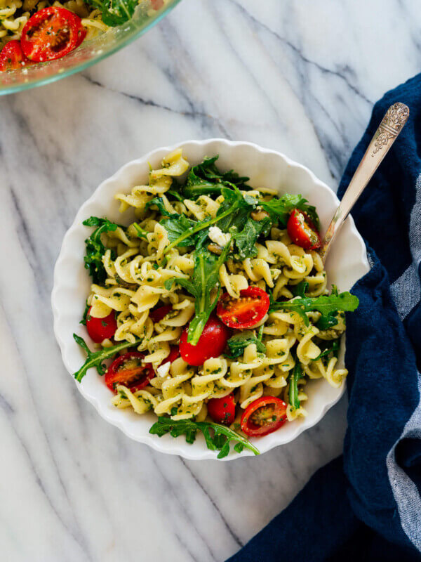 pasta salad with pesto