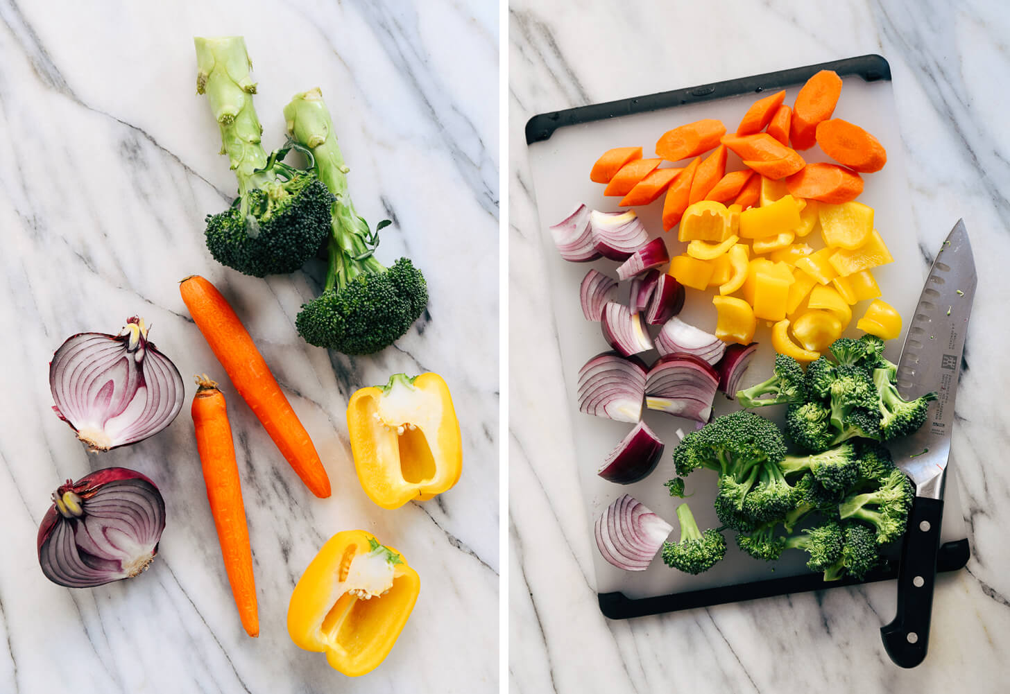 fresh vegetables for roasting