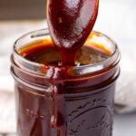 sweet bbq sauce in a jar