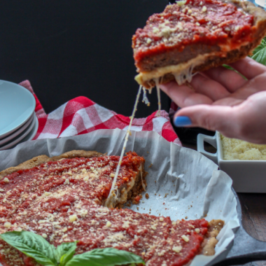 Keto Deep Dish Pizza