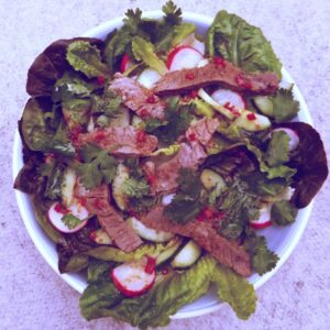 Asian-style beef salad