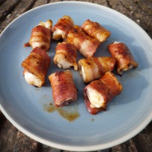 Bacon and cod bites