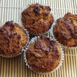 Healthy sweet potato muffins