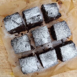 Brownies with prunes