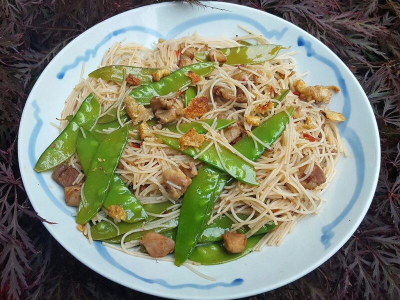 Sweet and sour chicken noodles