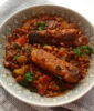 Lentil stew with sausage