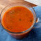 Red pepper, lentil and tomato soup