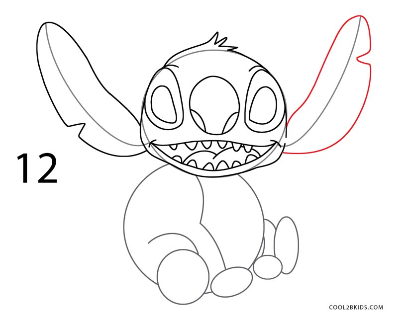 How to Draw Stitch (Step by Step Pictures) | Cool2bKids