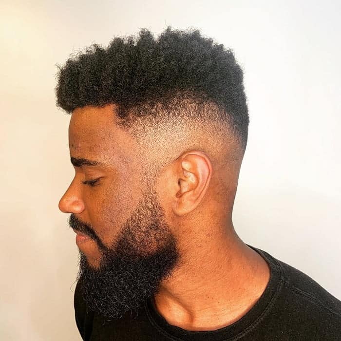 Black Guy with Mid Fade 