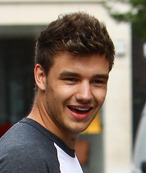 Picture of Liam Payne spiky hair.