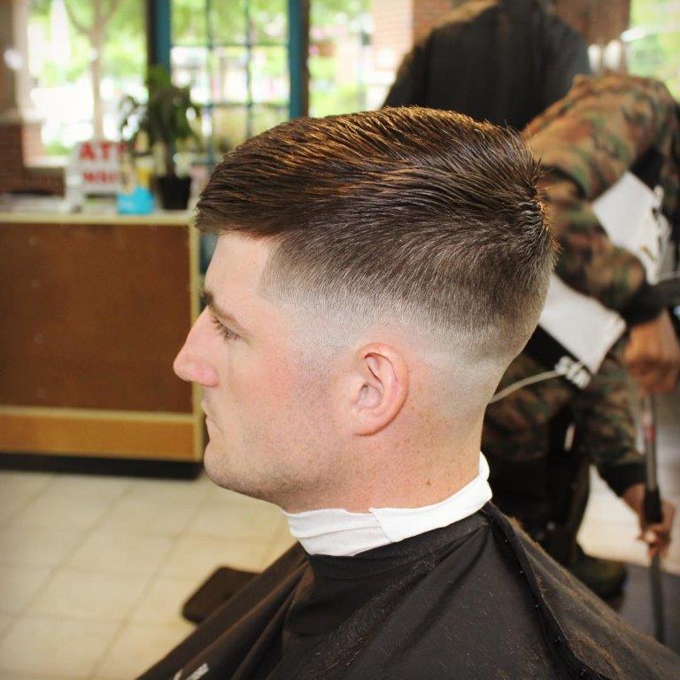 tapered military buzz cut