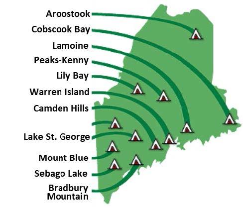 Map Of Maine State Campgrounds - Alissa Madalena