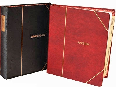 VP minute book binder