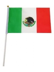 Mexican Flag on Stick - Country Flags