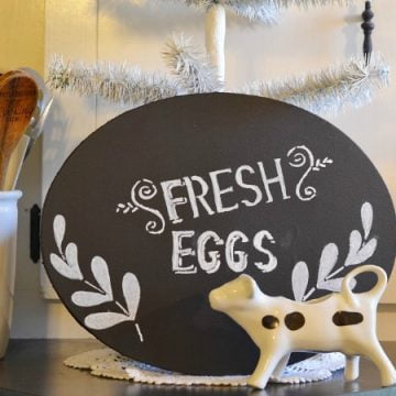 Stenciled farmhouse sign square