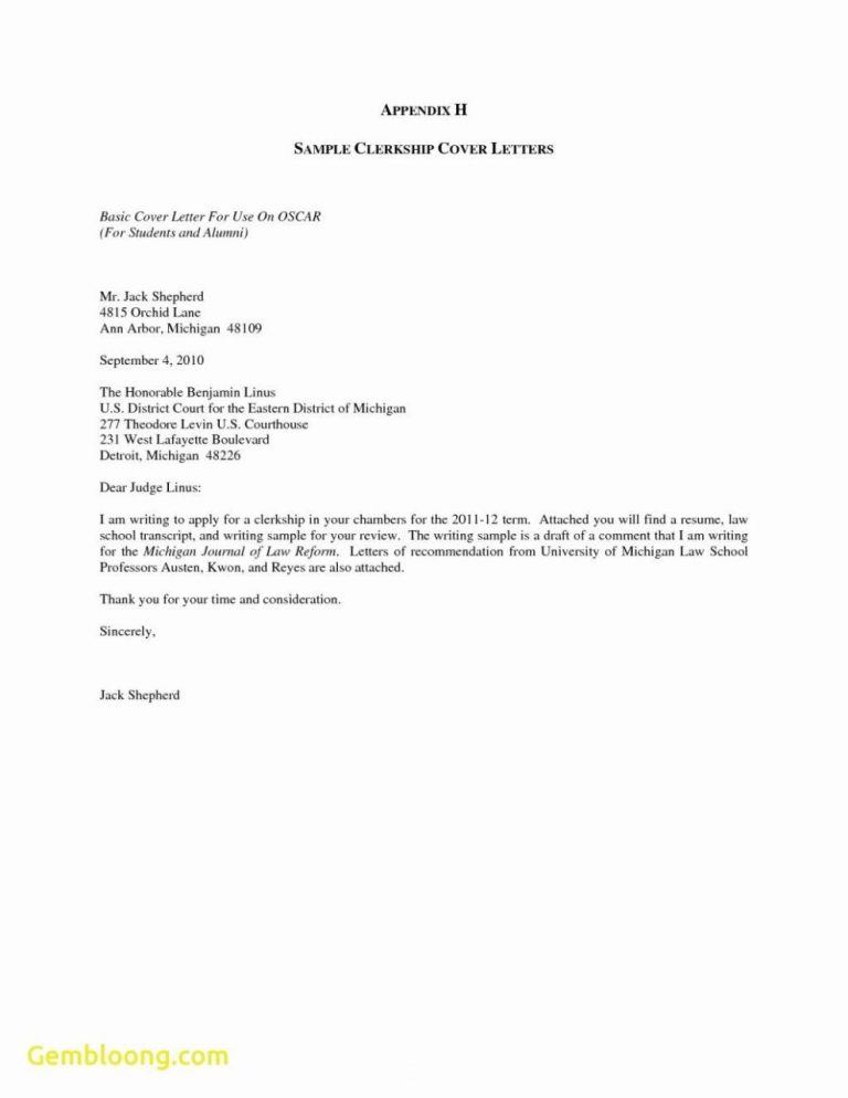 Un Cover Letter Sample