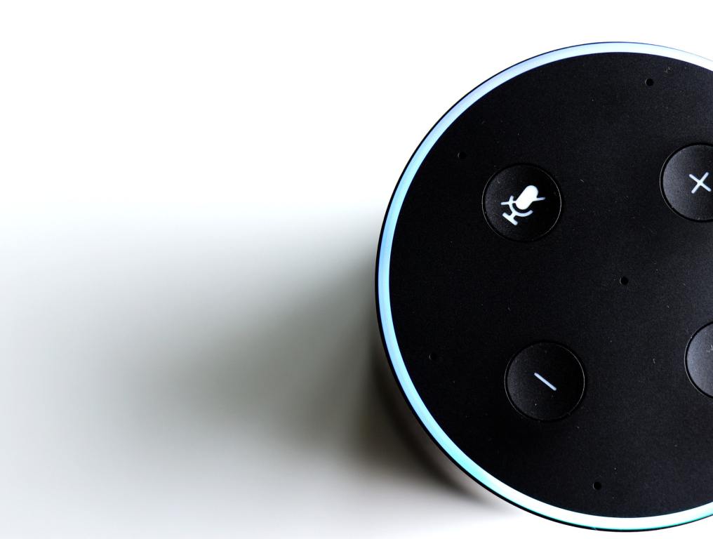 image of an alexa smart speaker