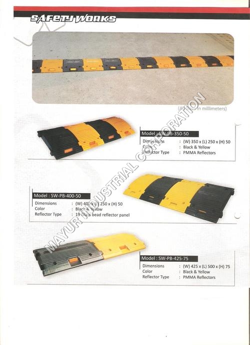 Yellow And Black Road Speed Breaker