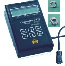 Digital Coating Thickness Gauge - Stainless Steel, 10-50 mm Width | Black Finish for Laboratory Use