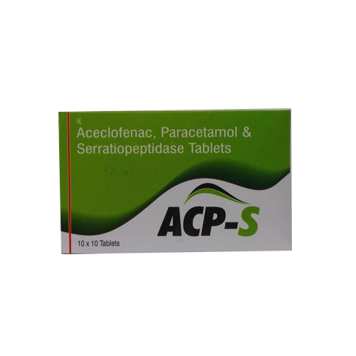 Aceclofenac Paracetamol Serratiopeptidase Tablets