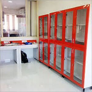 Glass Door Lab Wall Cupboard