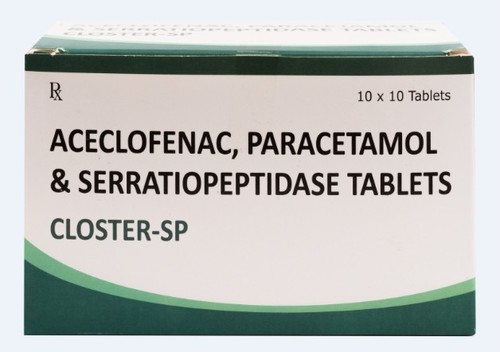 Aceclofenac Paracetamol Serratiopeptidase Tablets Suitable For: Suitable For All