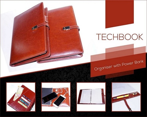 Organizer Tech Book with Power Bank and USB