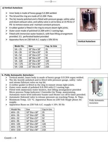 Ms Autoclave Machine