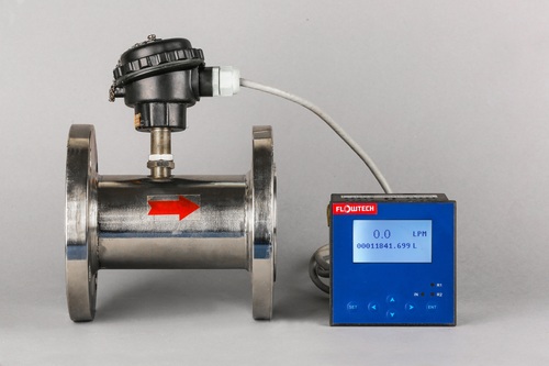 Turbine Flow Meter - Color: Silver