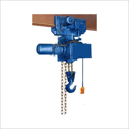 Electric Chain Hoists - Blue Color, 1 Ton Capacity | 220V Electric Power Source, Chain Sling Type