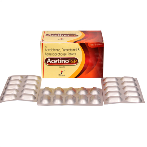 Aceclofenac Paracetamol Serratiopeptidase Tablets