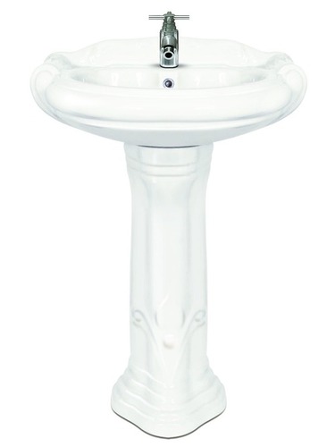 Ceramic Wash Basin with Pedestal