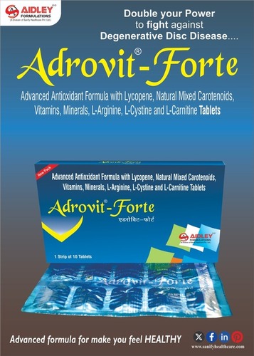 Advanced Antioxidant Formula with Lycopene, Natural Mixed Carotenoids, Vitamins, Minerals, L-Argine, L-Cyctine & L-Carnitine Tablets