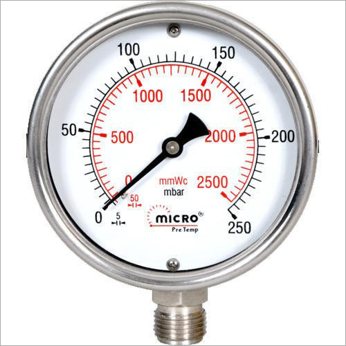 Analog Pressure Gauge Accuracy: +/- 2% Psi