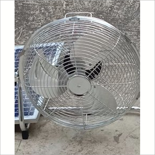 Silver Solar Fan With Panel