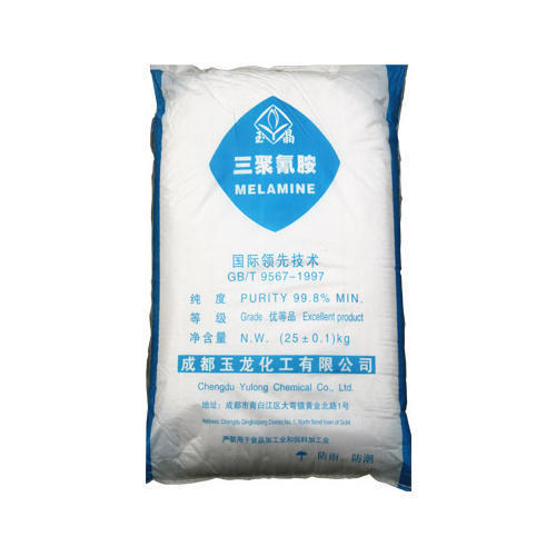 Melamine Powder - 99.8% Pure, White Odorless Powder For Industrial Applications - Soluble With 25 Kg Packaging