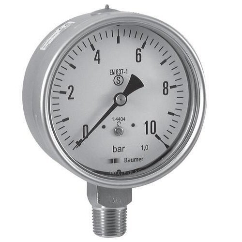 Baumer Waaree Bottom Connection SS Pressure Gauge