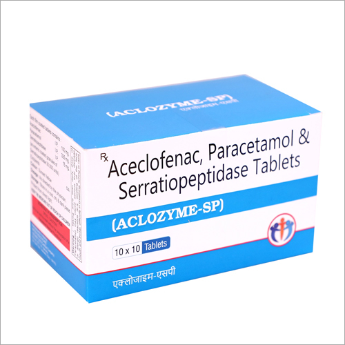 Aceclofenac Paracetamol And Serratiopeptidase Tablets General Medicines