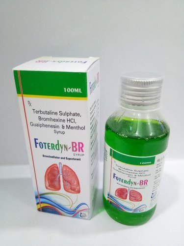 Liquid Terbutaline Sulphate + Bromhexince Hcl + Guaiphenesine + Menthol Syrup