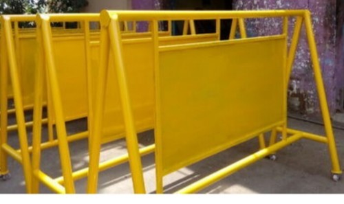 Road Safety Barrier - Durable Polyethylene, High Visibility Orange Color | Essential Road Safety Products for Enhanced Traffic Control