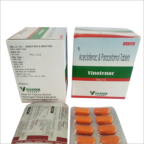 Aceclofenac And Paracetamol Tablets General Medicines