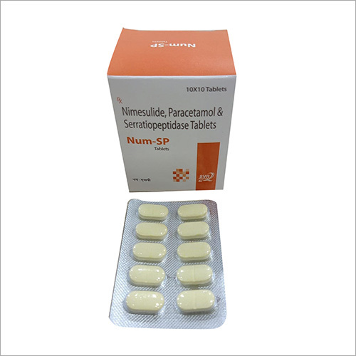 Nimesulide Paracetamol And Serratiopeptidase Tablets General Medicines