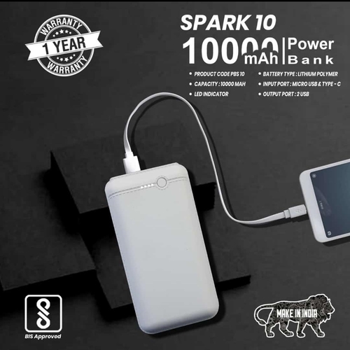 Spark 10 Power Bank Warranty: 1 Year