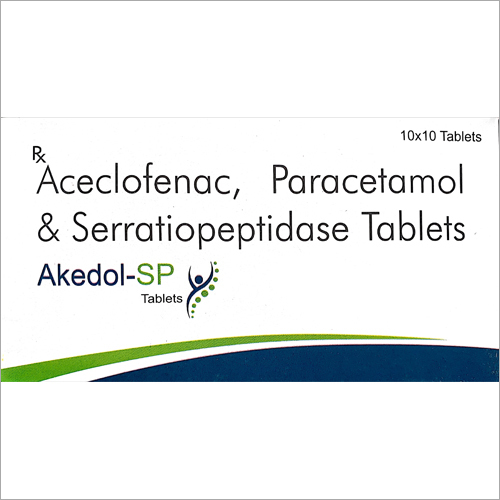 Aceclofenac Paracetamol And Serratiopeptidase Tablets General Medicines