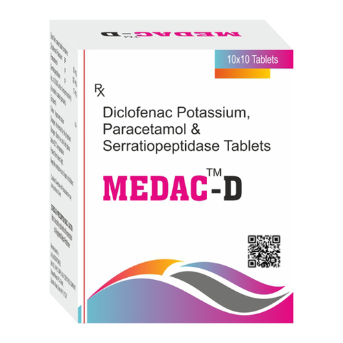 DICLOFENAC POTASSIUM PARACETAMOL AND SERRATIOPEPTIDASE TABLET