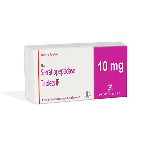 10Mg Serratiopeptidase Tablets Ip General Medicines