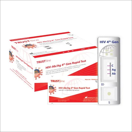 Safe To Use Ab-Ag 4Th Gen Hiv Rapid Test Kit