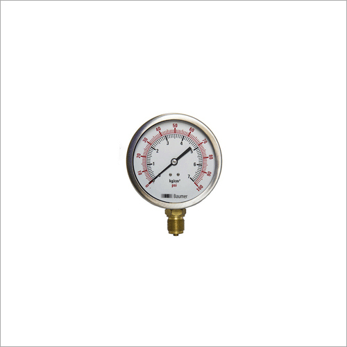 Silver Analog Pressure Gauge