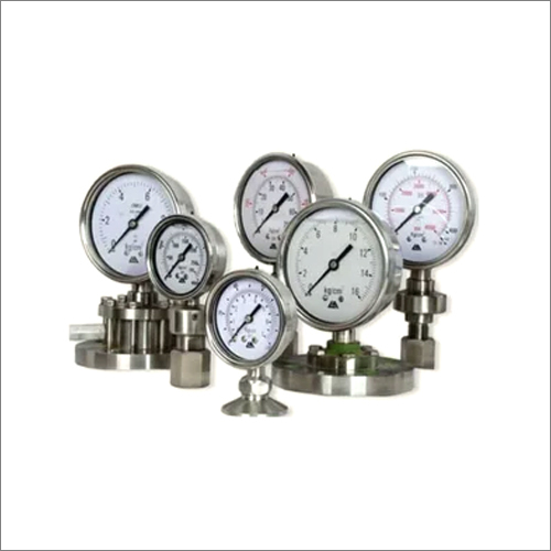 Silver Analog Pressure Gauge