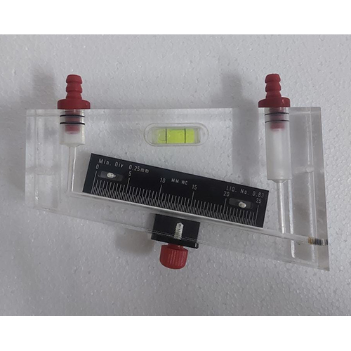 Inclined Manometer - Color: Transparent